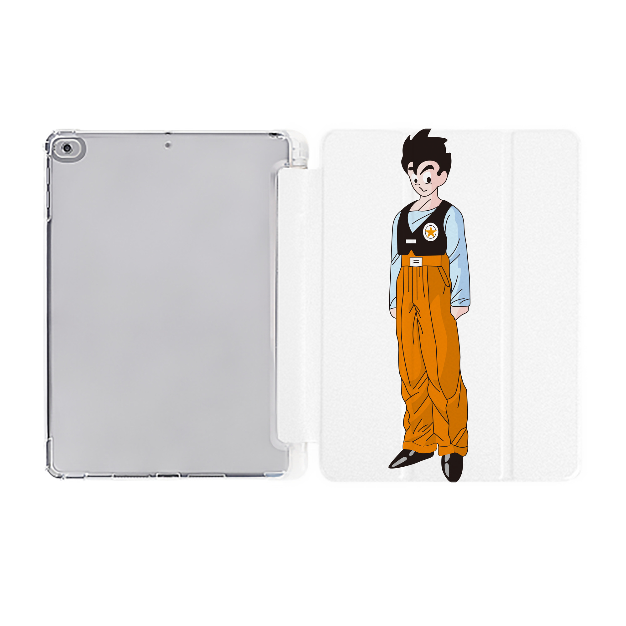 （画像用） ドラゴンボール DRAGON BALL IPad ケース ペン収納付き 三つ折りスタンド PUレザー×シリコン 対応機種9.5/10.5/10.9インチ